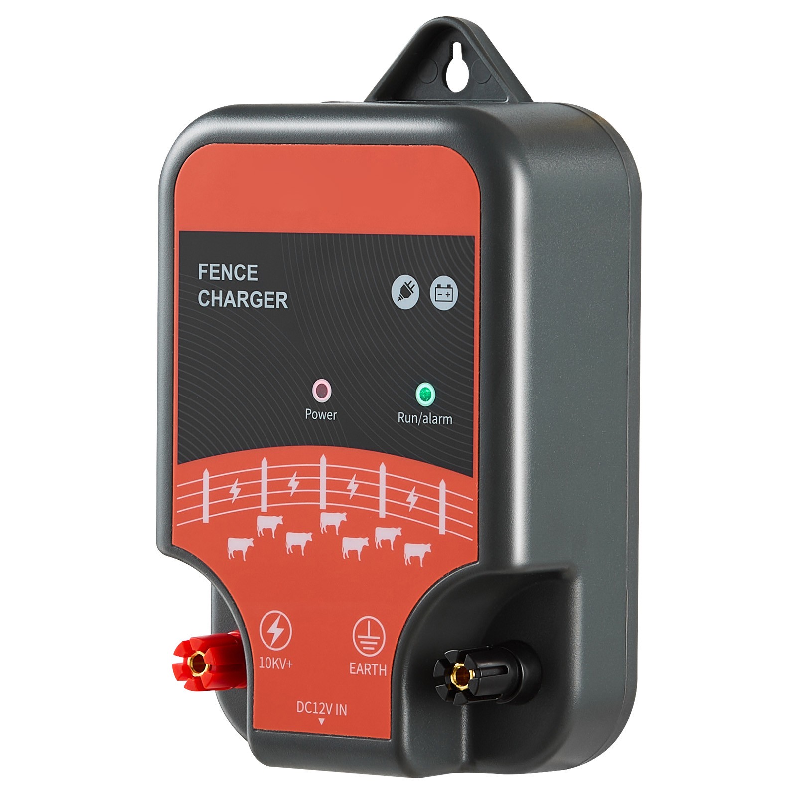 Electric Fence Charger 10kV 2J AC DC Electric Fence Energizer 1.86 Miles Range
