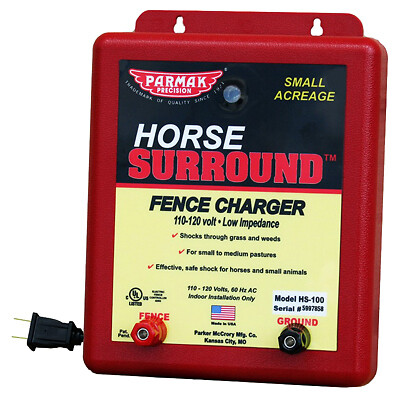 Parmak HS-100 Horse Surround Electric Fence Charger, 5-Mile, Low Impedance,