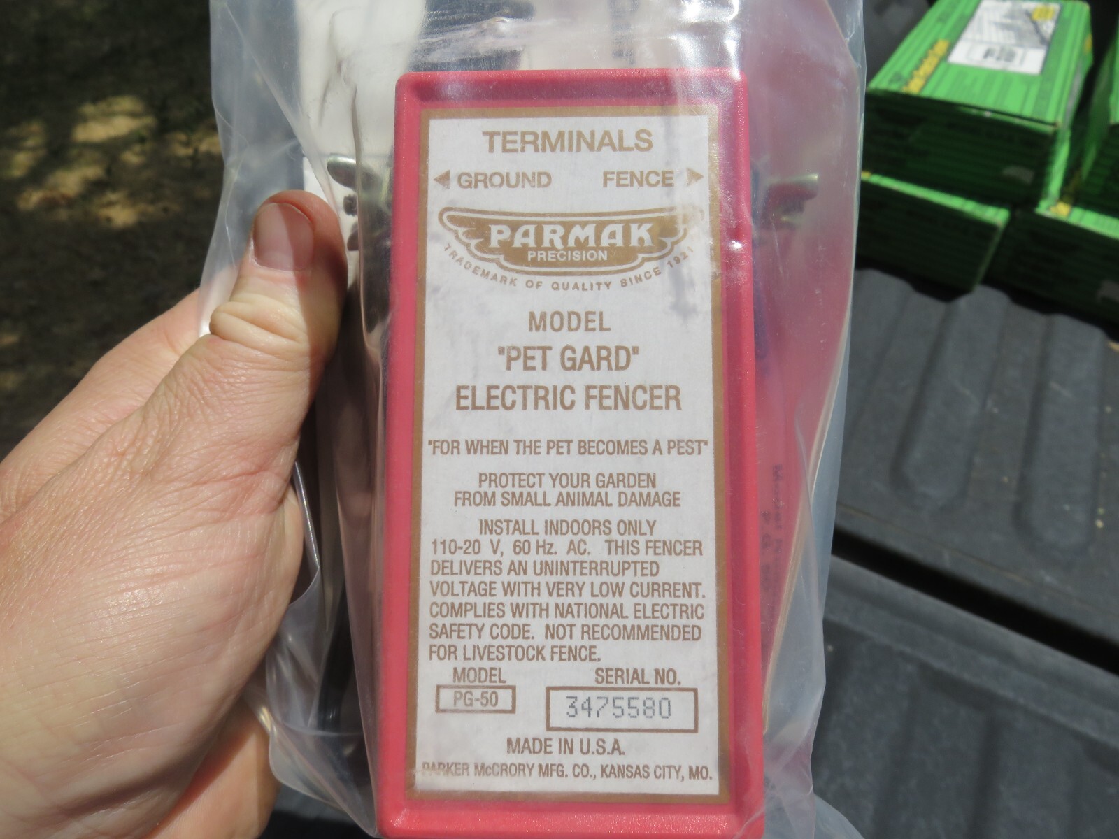 Parmak Precision PG50 Pet Gard Electric Fencer with Uninterrupted-Voltage New