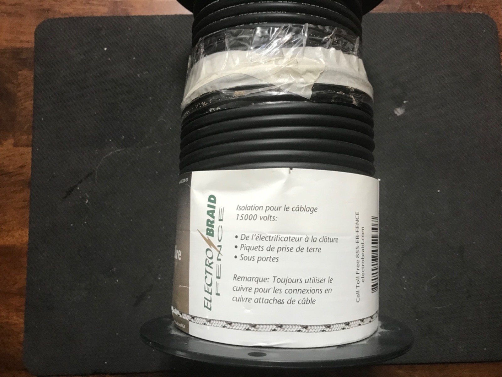 ElectroBraid High Voltage Insulated Copper Electric Fence Wire UGCC200-EB 200ft