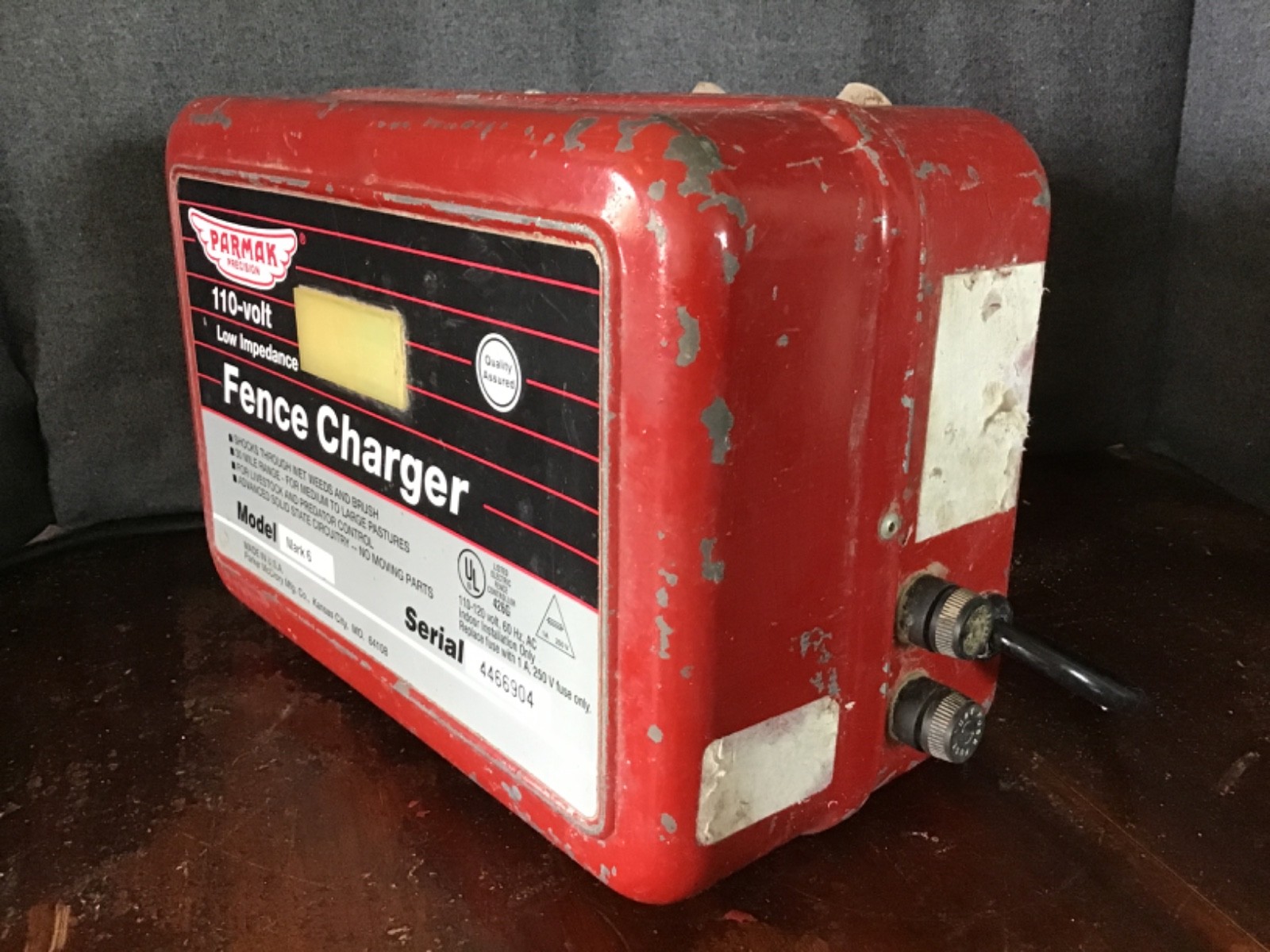 Parmak Mark 6 Electric Fence Charger ~ 30-Mile Low Impedance ~ 110-Volt