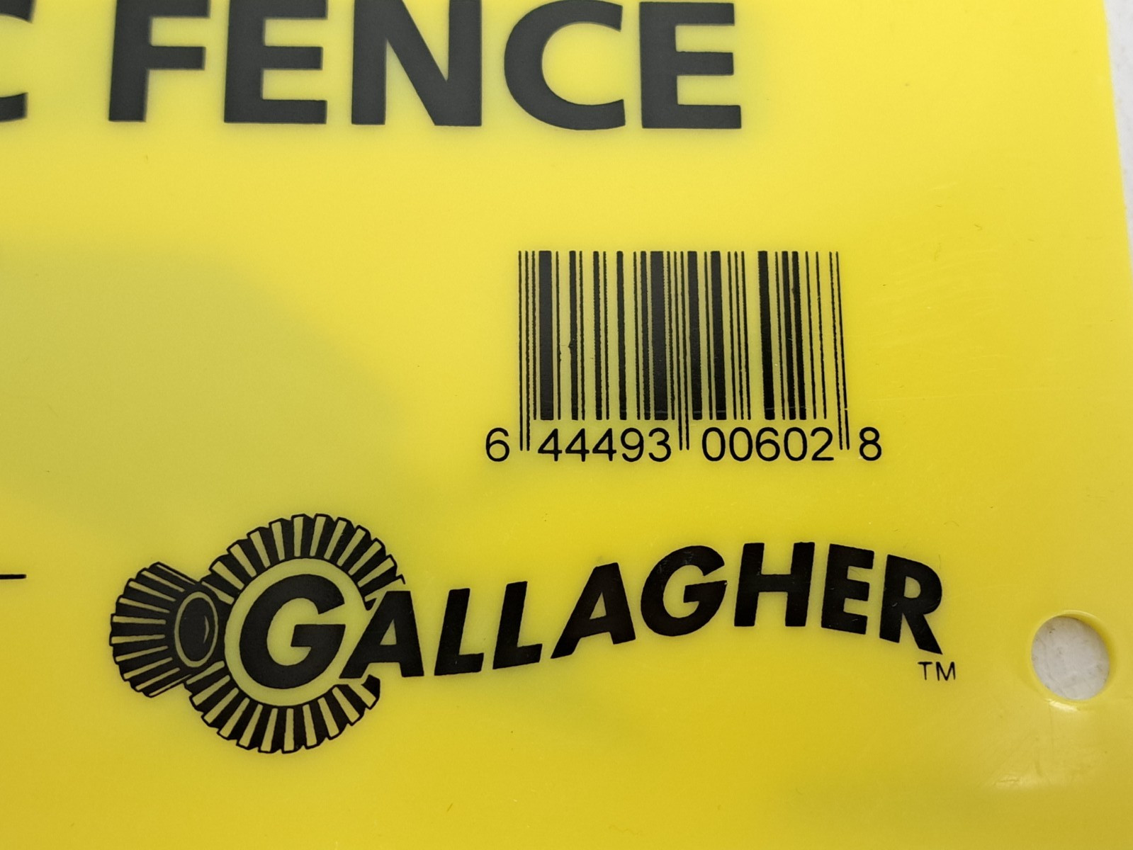 Gallagher G602404 Electric Fence Warning Signs Lot of 2 NEW