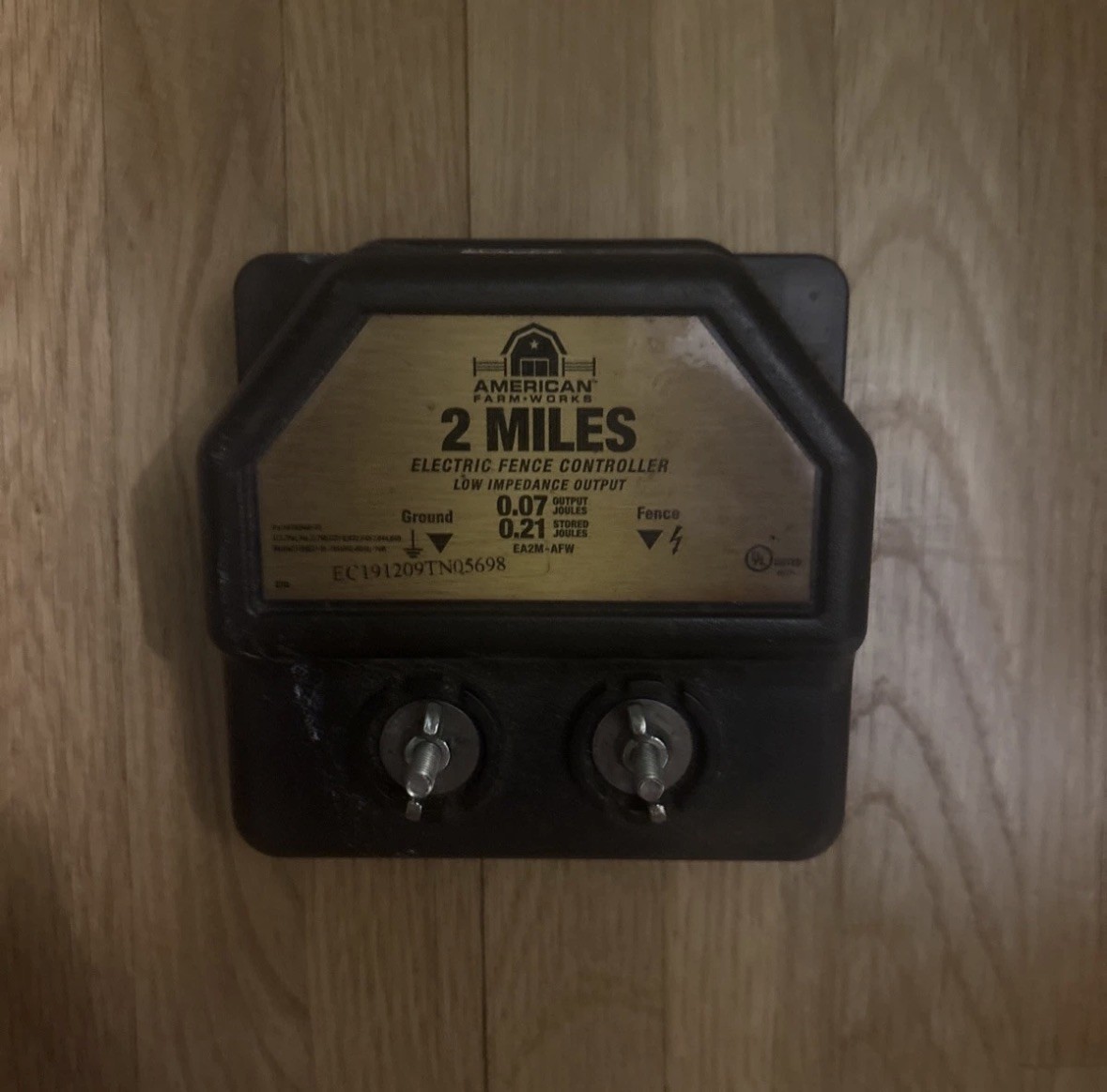 American Farm Works 2 Mile Electric Fence Controller AC Powered 0.07 Joules Out