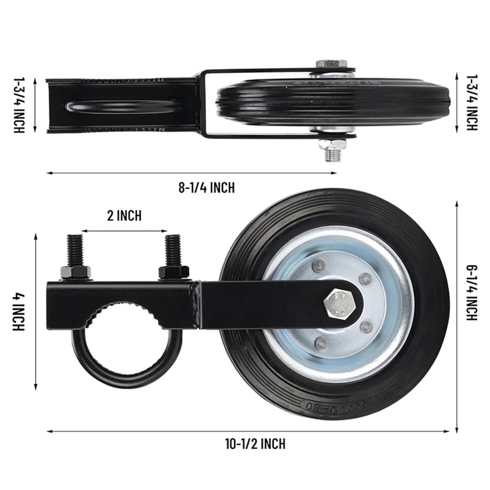 Fence Gate Caster Wheel Easy Installation Universal Mount Adjustable Height for