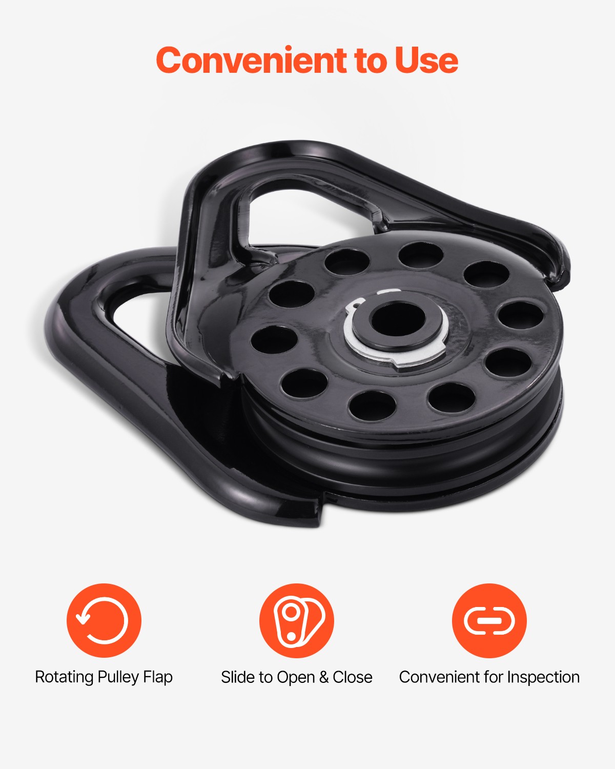 Uimoso 14.5 Ton Heavy Duty Recovery Snatch Block Pulley Snatch 32,000lbsCapacity