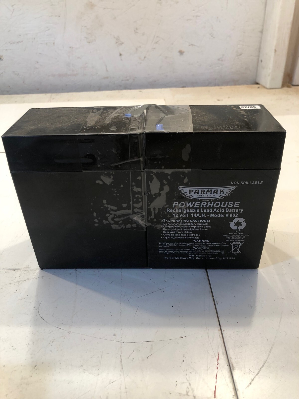 NEW 902 12V Gel Batteryfor Mag12Sp, Parmak Div, Sealed, leakproof, recharge (K3)