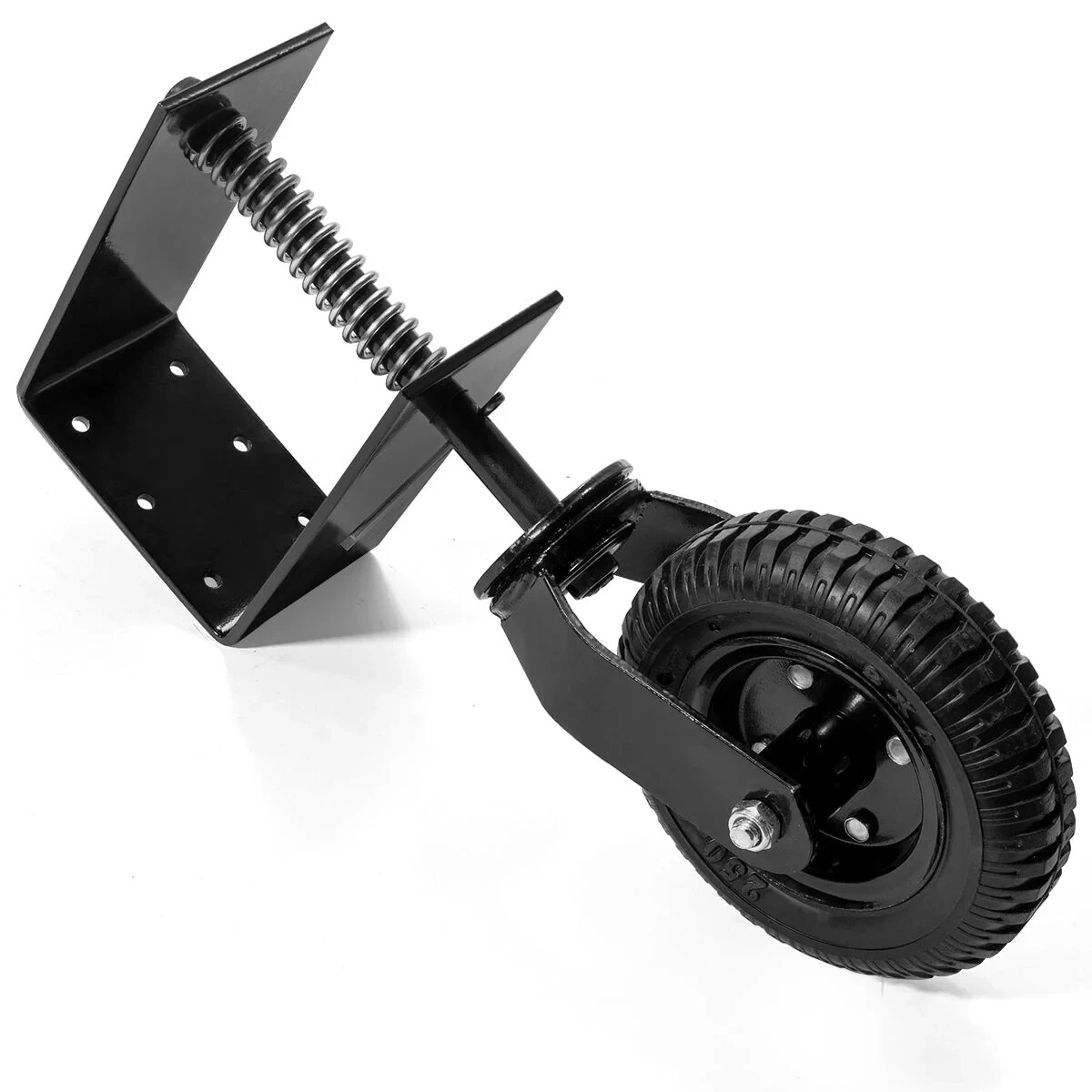 Stark 28211 Gate Wheel w/ Suspension 210-Lb. Capacity 8in. Pneumatic Tire Black