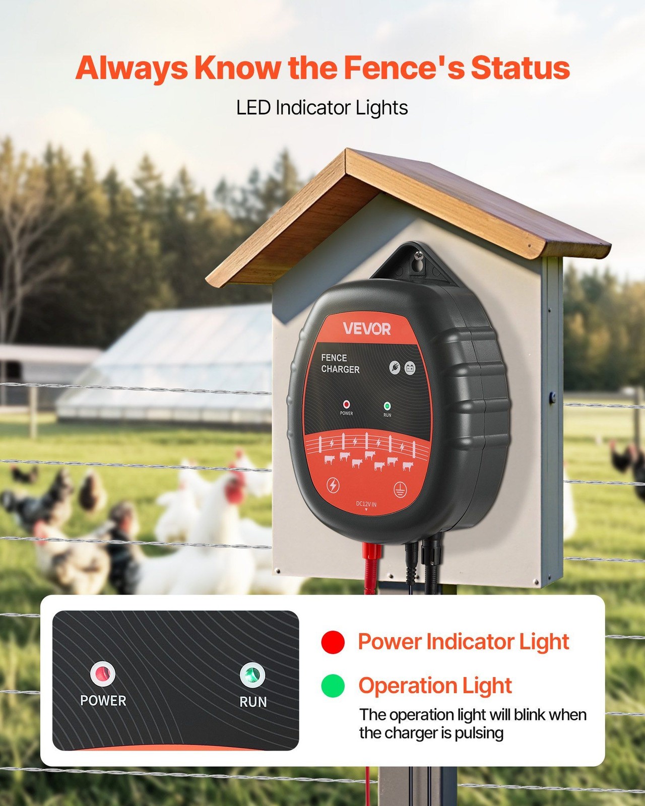 10kV 1J High Performance Fence Energizer Solar Ready IP65
