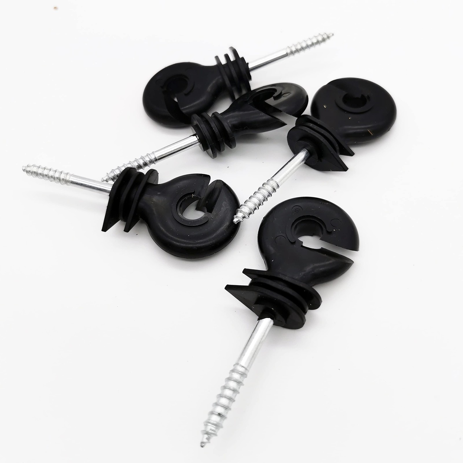 120 Pcs Electric Fence Insulator Screw In Insulator Fence Ring Post Wood Post In