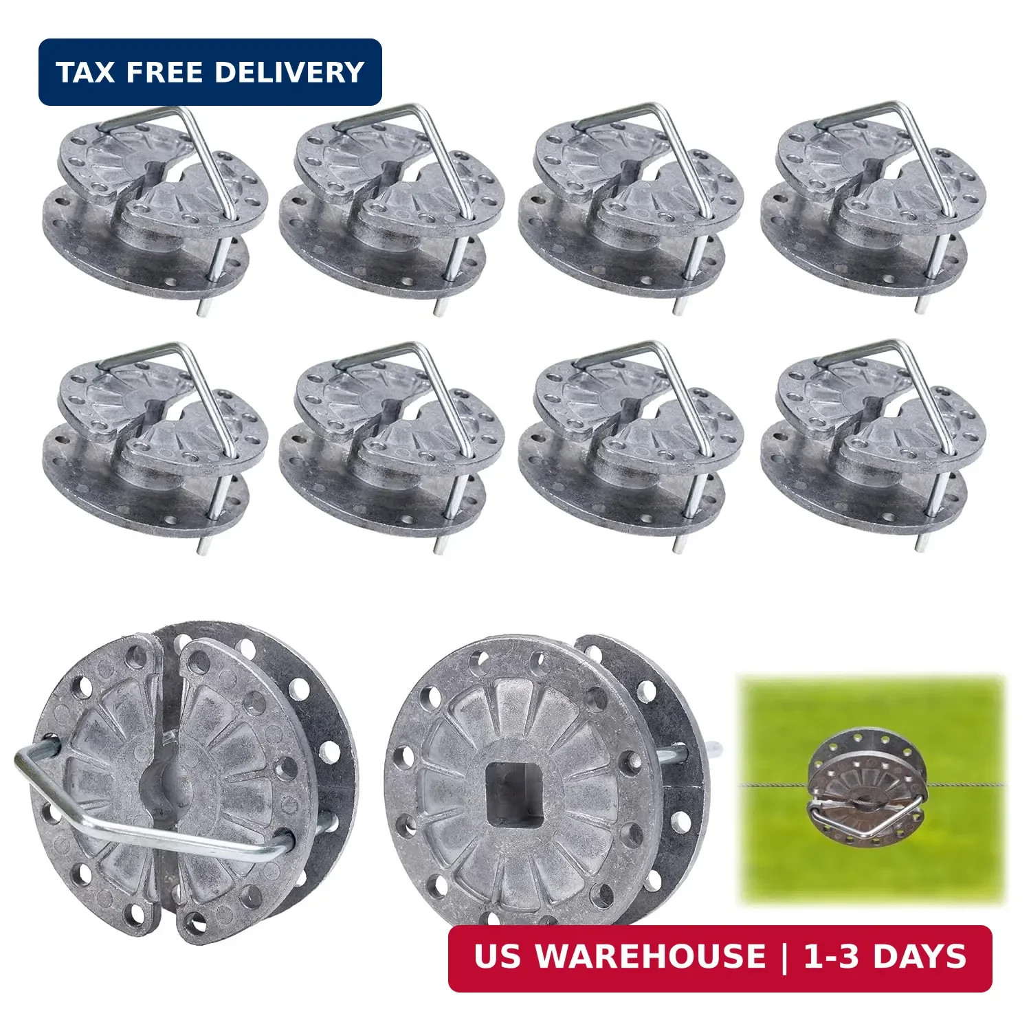 Electric Fence Wire Strainer, 10Pcs Rapid Wire Tensioner, Fence Tightener, for F