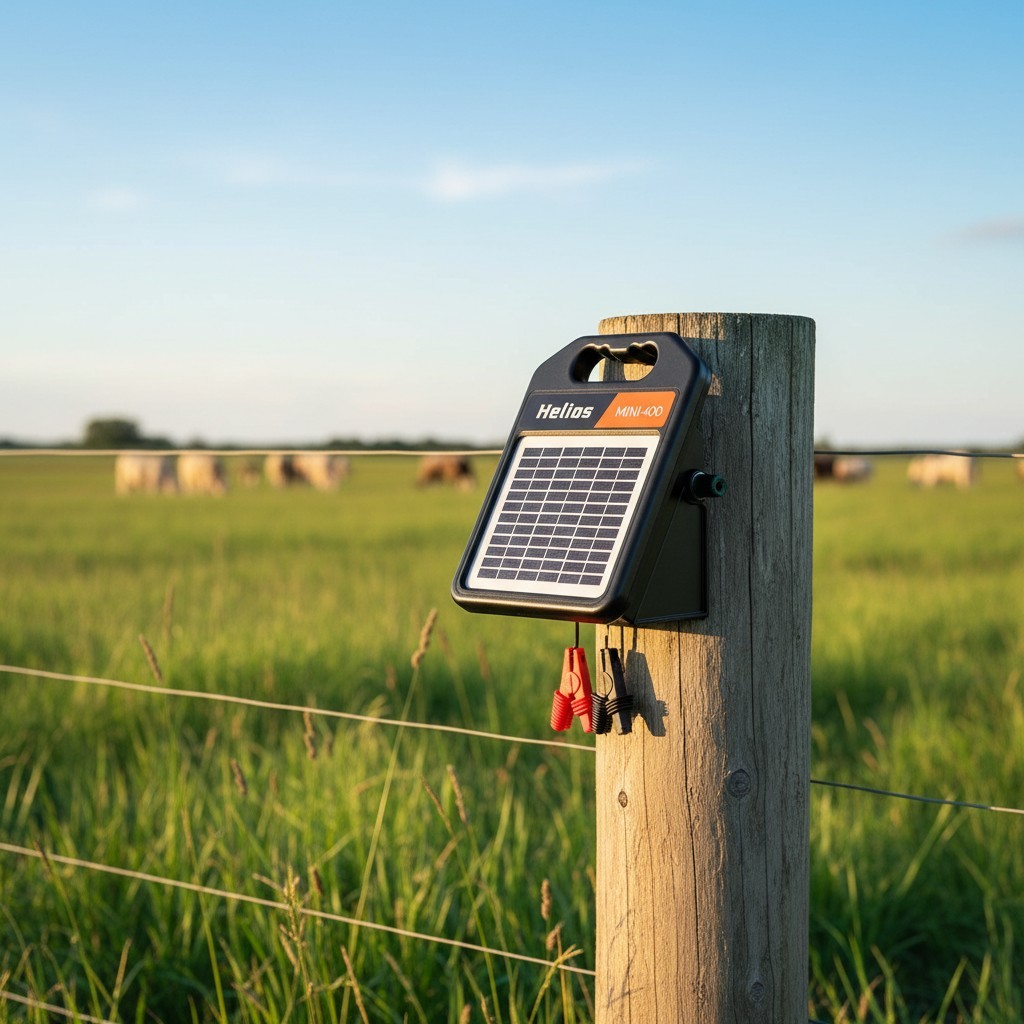 High-Efficiency 20-Miles Solar Electric Fence Energizer – 0.4J Output Energy