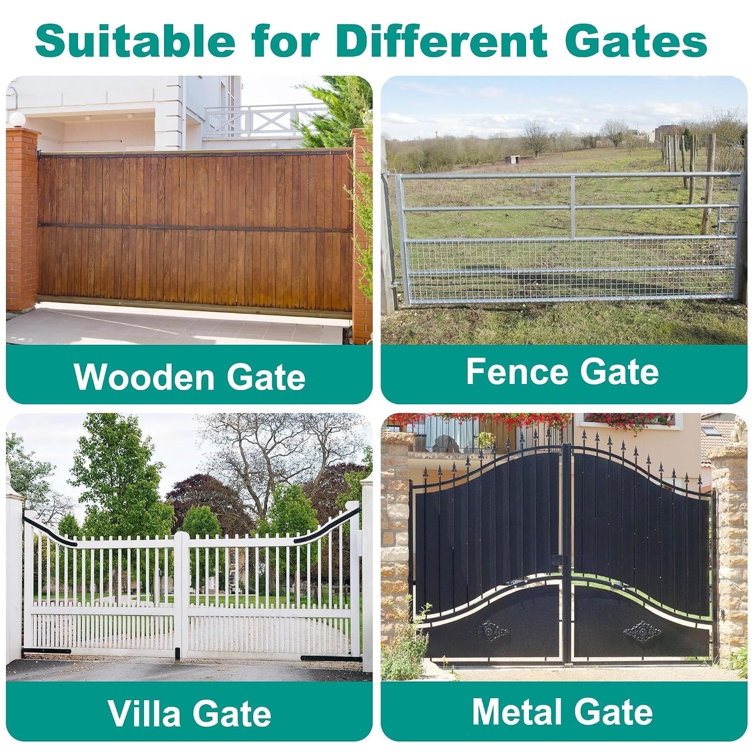 Easy Install Gate Wheel – Fits Metal & Wood Gates