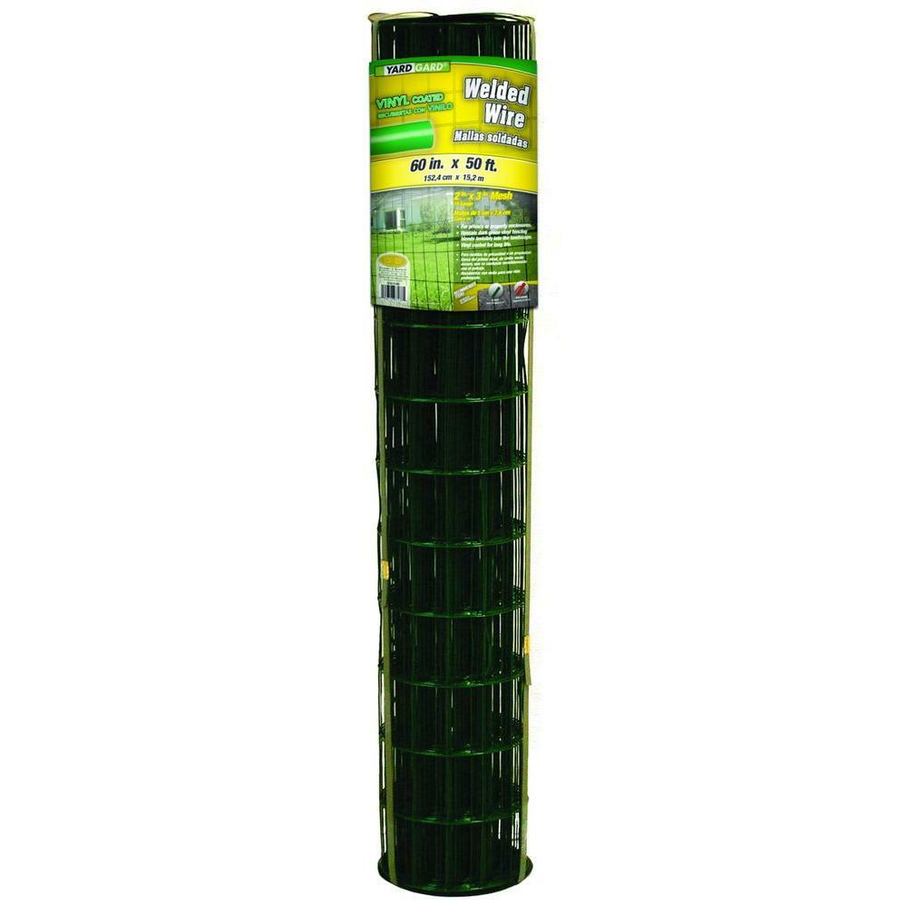 5 x 50 ft. Galvanized Welded Mesh Wire 16 Gauge Wire PVC Coated Garden Durable
