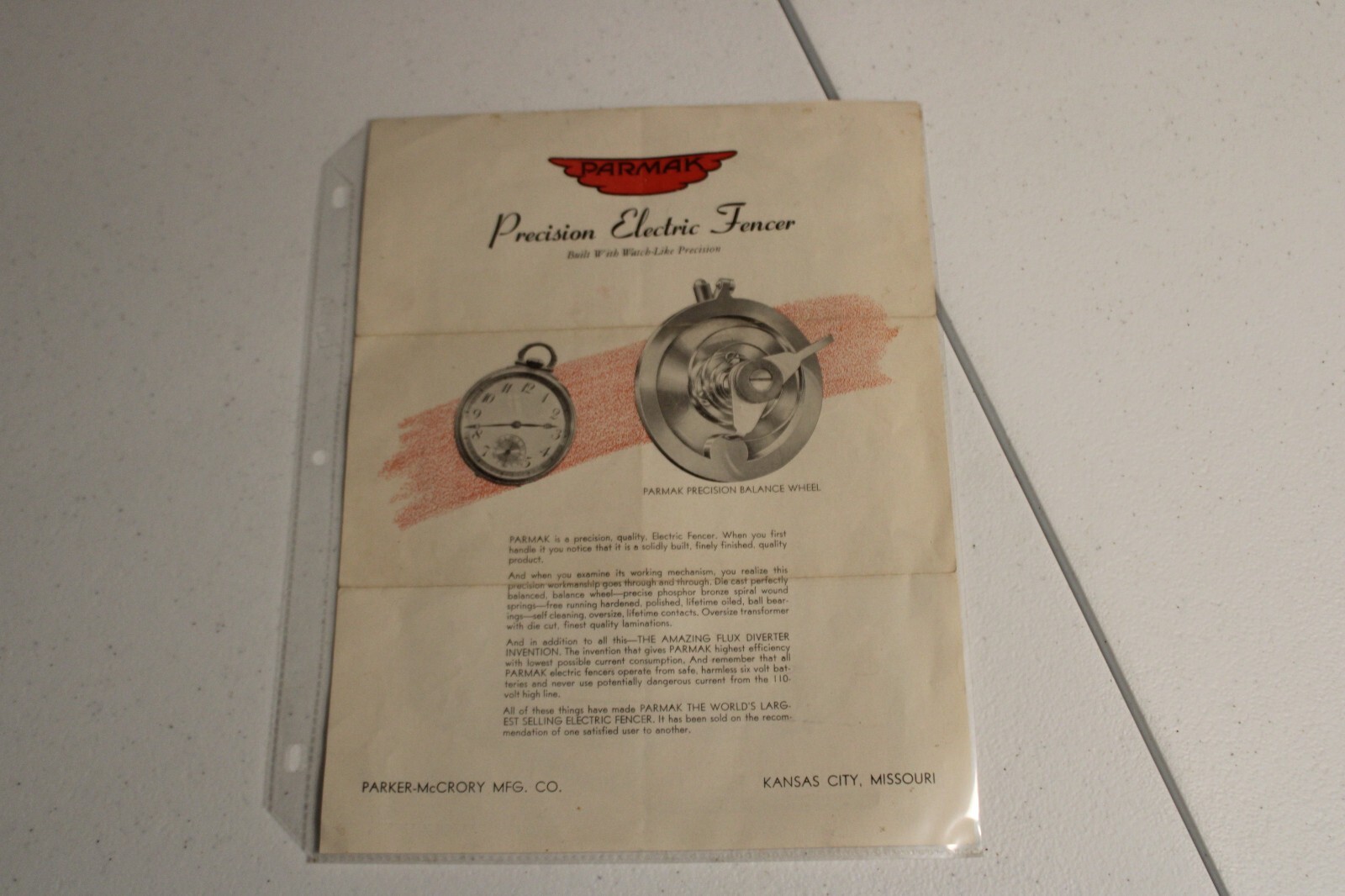 Vintage Advertisement PARMAK Electric Fencer