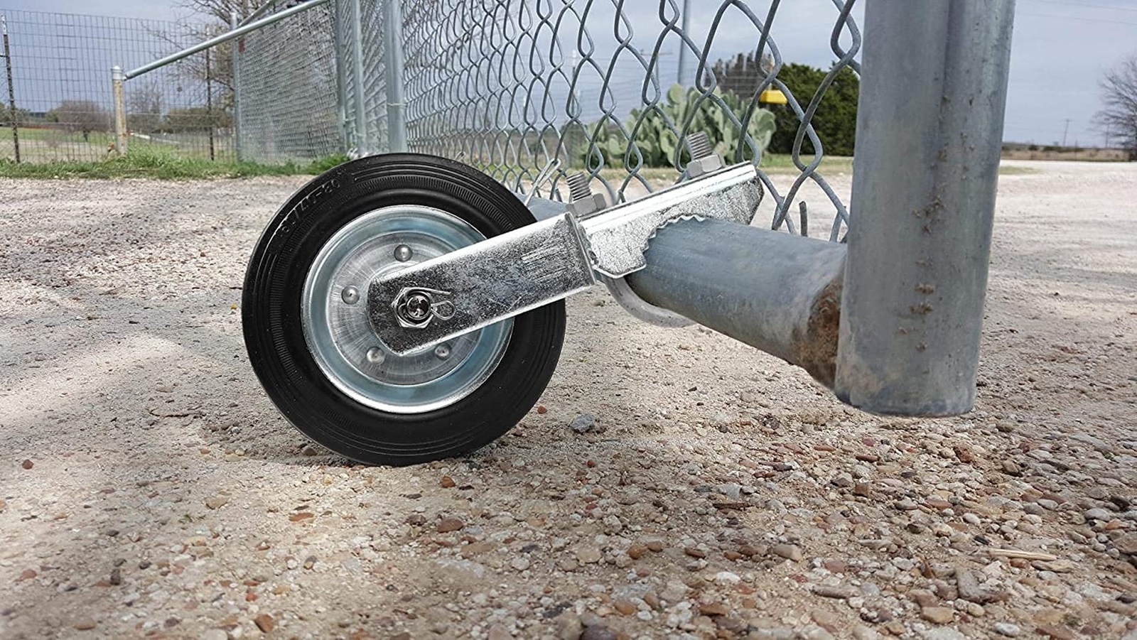 Mofeez Gate Wheel for Metal Swing Gate with 1-5/8″ Thru 2″ Gate Frames, Gate …