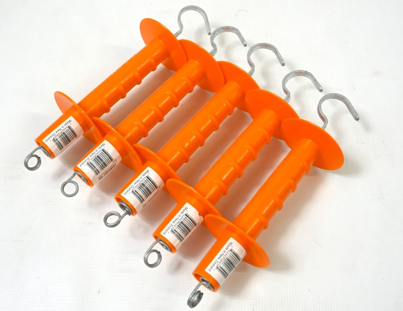 New lot of 5 Gallagher G639304 Heavy Duty Gate Handle, Orange