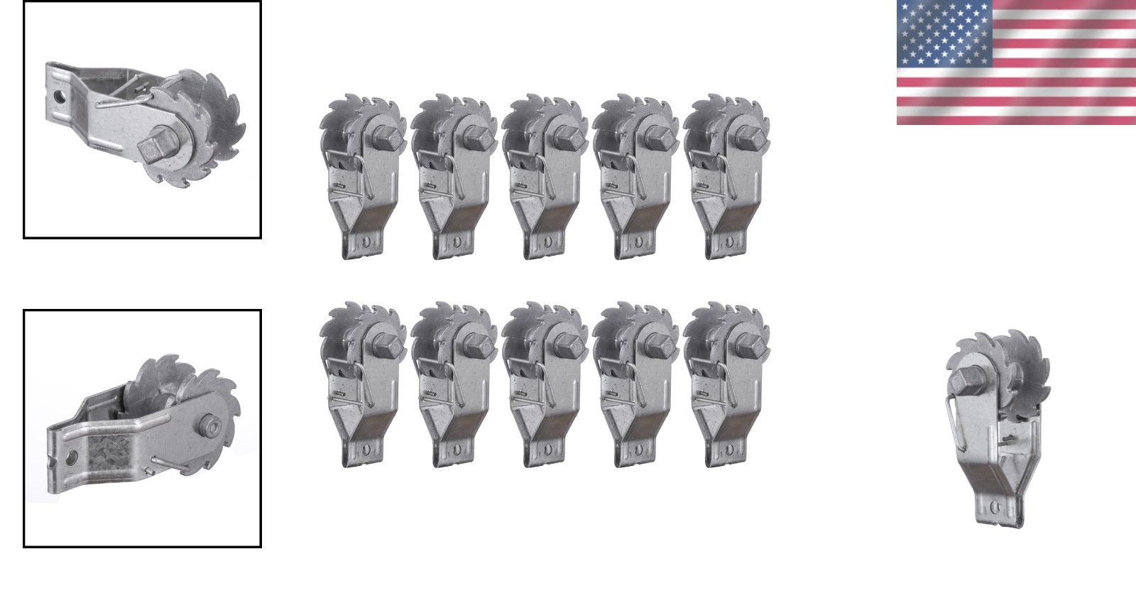 10PCS Insulated Electric Fence Wire Tensioners – Superior Strength Guaranteed