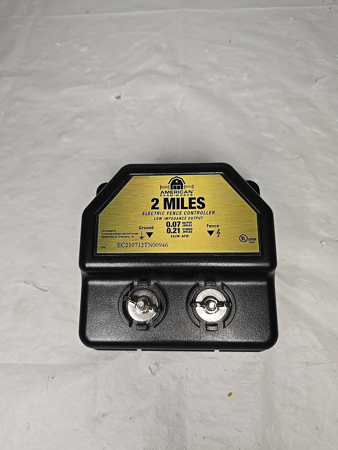 American Farm Works 2 Mile Electric Fence Controller AC Powered 0.07 Joules Out