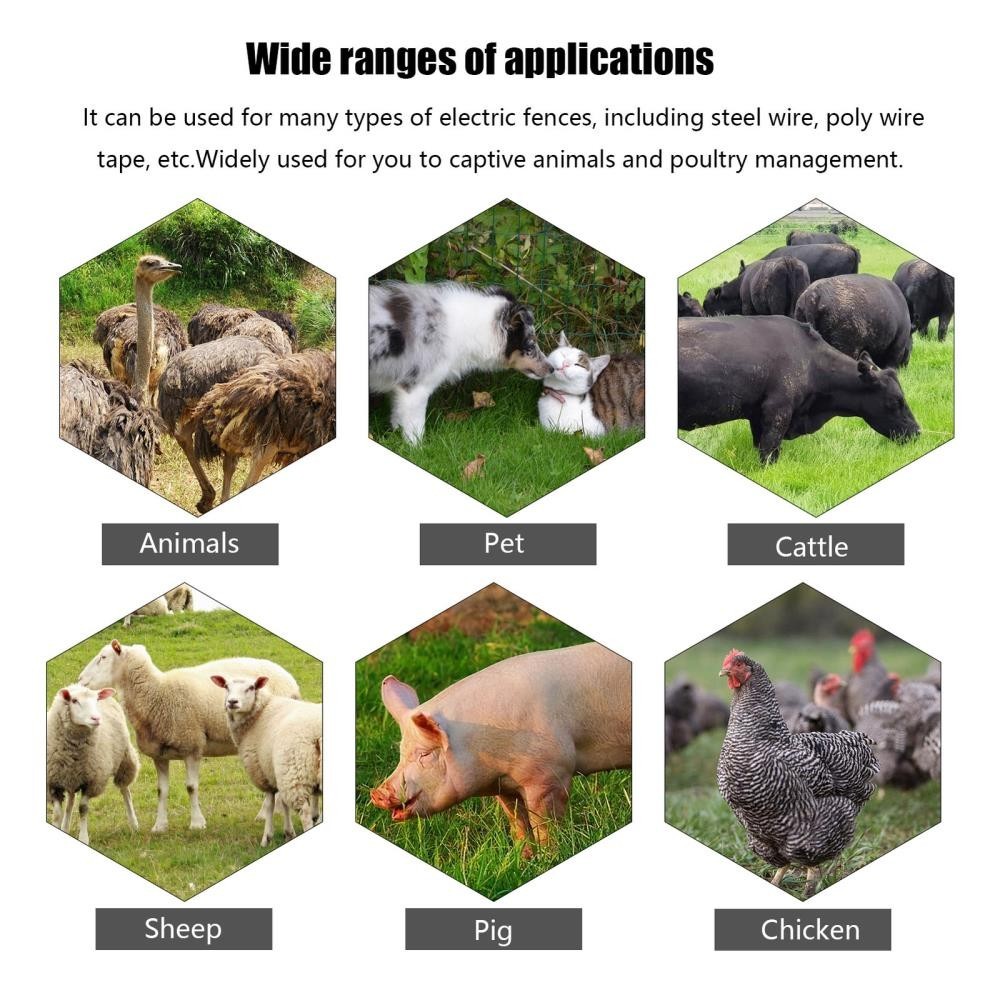 9.9KV Digital Fence Tester Home Garden Horse Livestock Electric Fence Z2P7 [