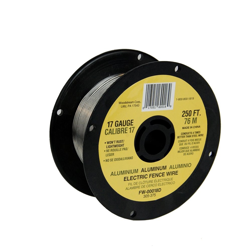 Fi-Shock FW-00018D 17 Gauge Aluminum Wire for Electric Fencing, 250 Ft