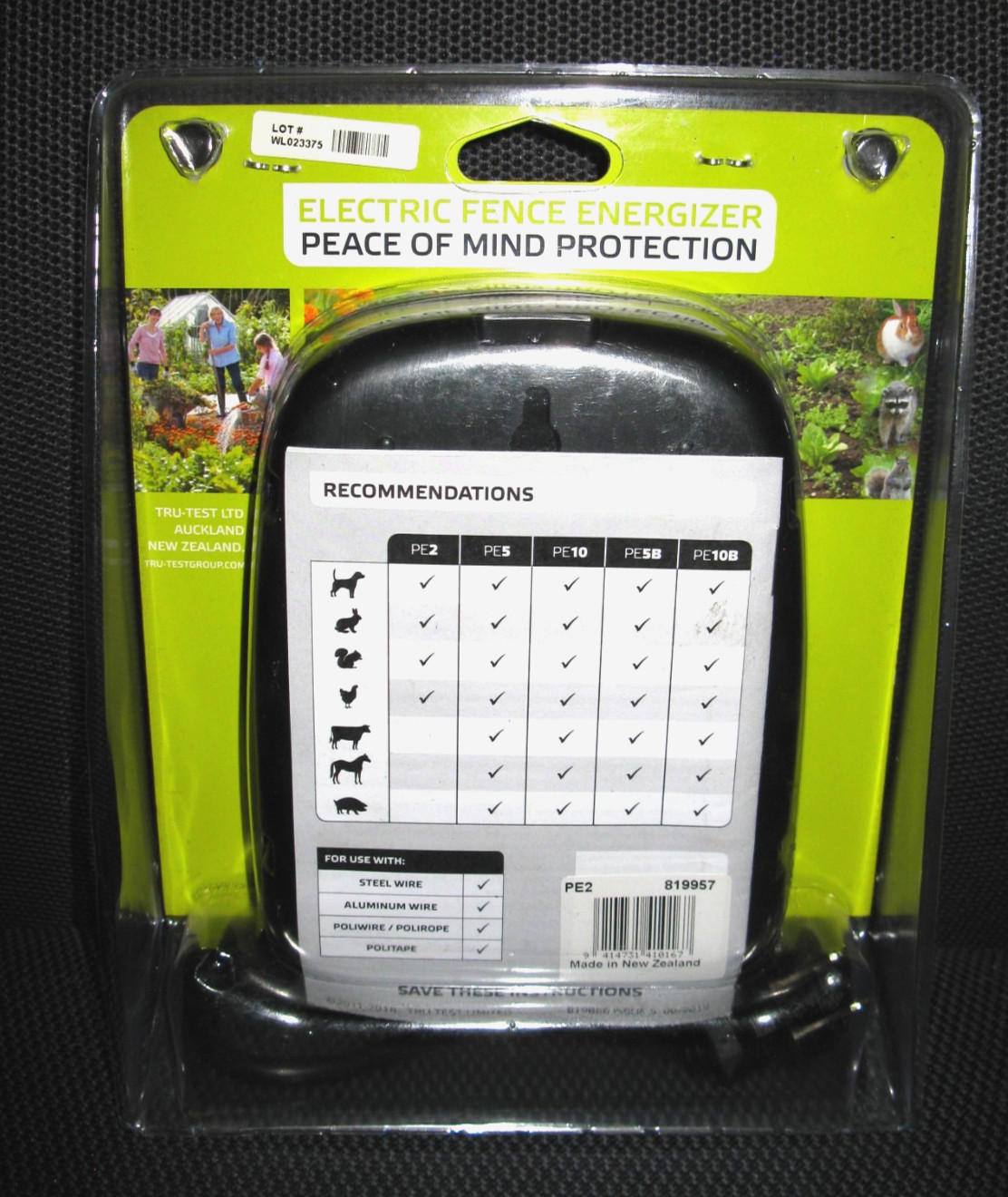 Patriot PE2 Electric Fence Energizer 2 Mile / 8 Acres 120V 60Hz – New in Package