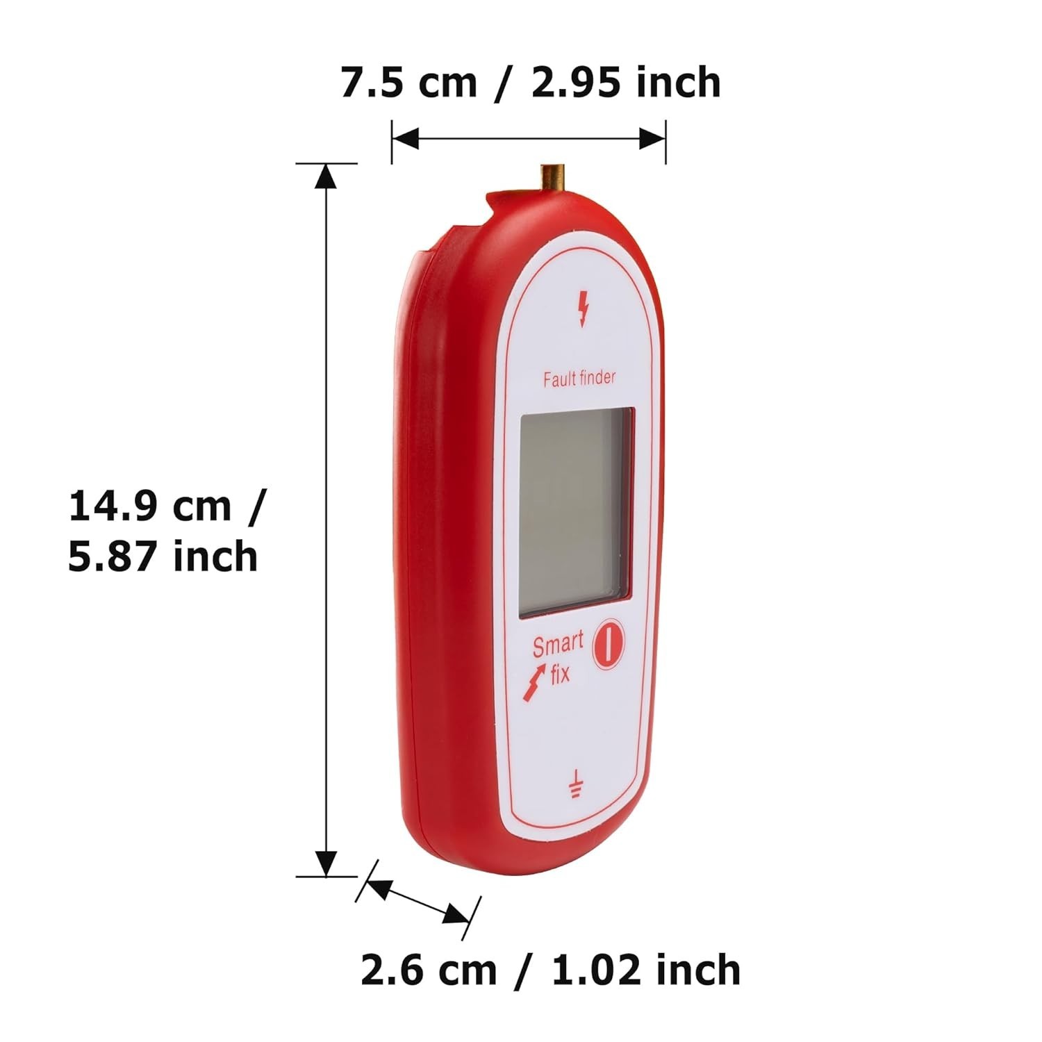 Electric Fence Voltage Tester, Handheld Fence Fault Finder Fence Tester for Farm