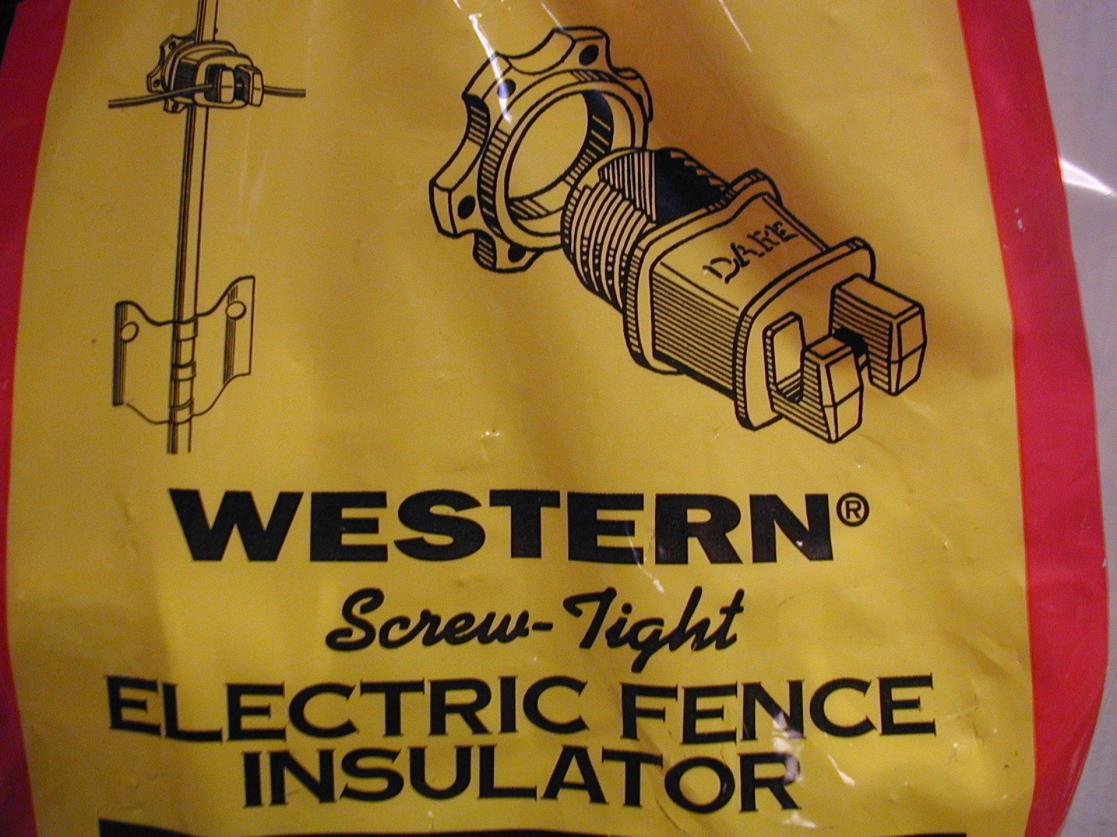 Dare – Western Electric Fence Insulators-Fiberglass or Steel Posts – ( 2 )25pks.