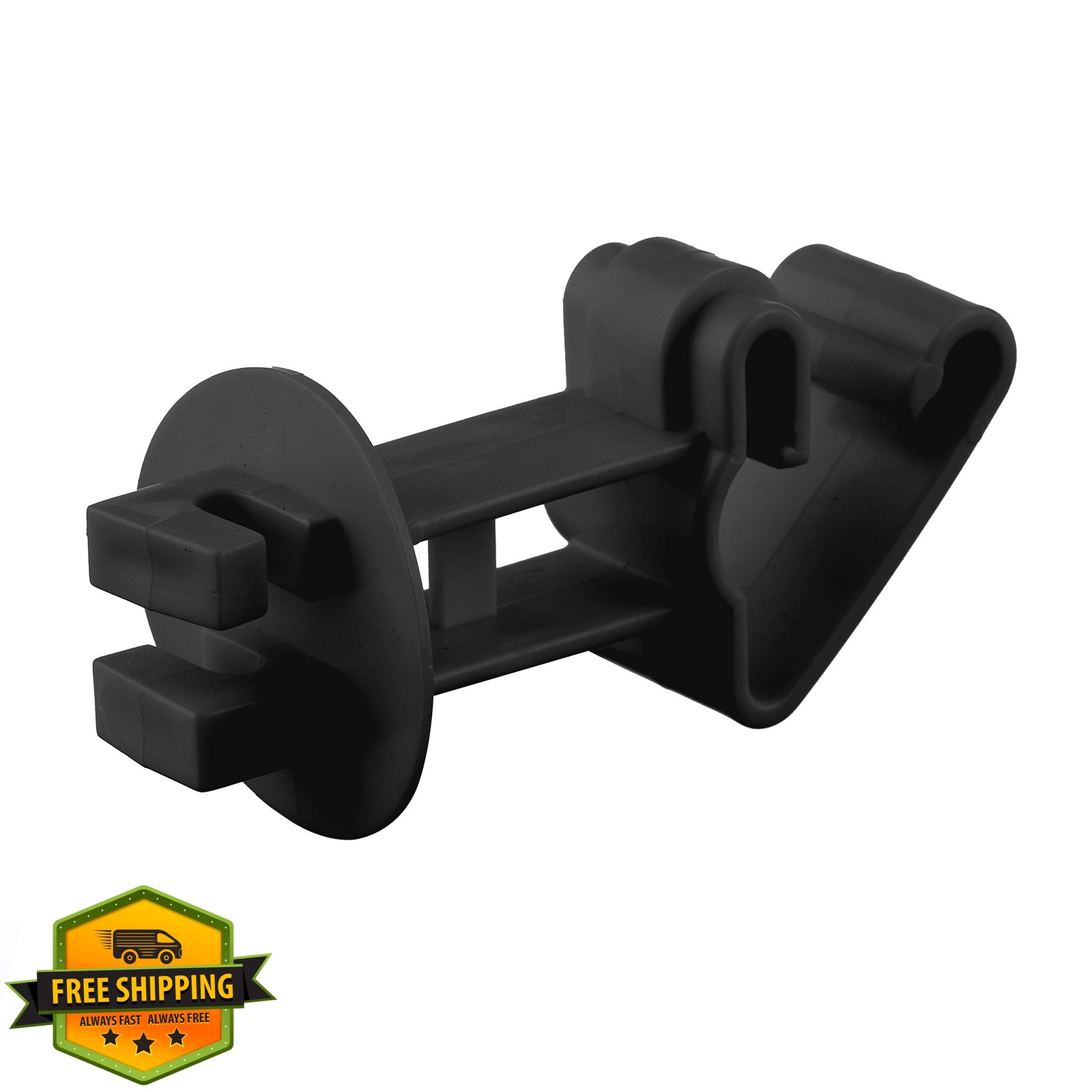 FENCE SHOCK Black Electric Fence Insulators 25 Pcs