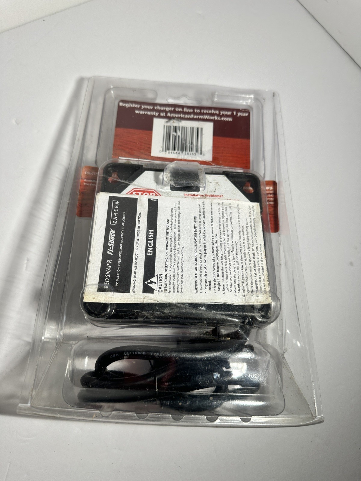 AMERICAN FARM WORKS 5 Miles Electric Fence Controller Low Impedance 0.1 Joules