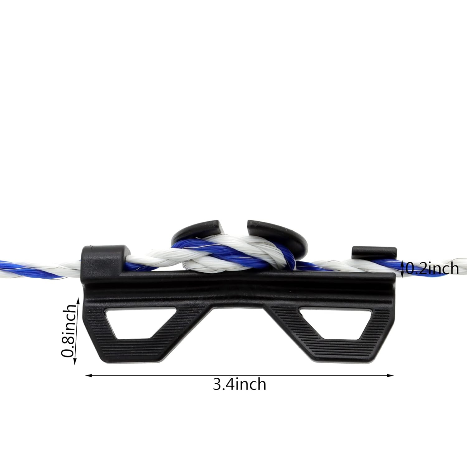 10 Pcs Electric Fence Tightener Wire Tensioner Insulator, Plastic Cord Tensioner