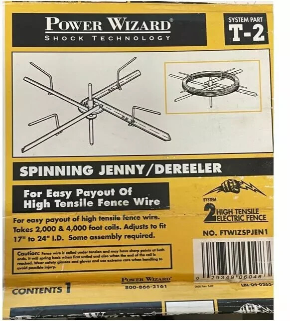 Spinning Jenny/De-reeler w/Brake – Power Wizard T-2 Model