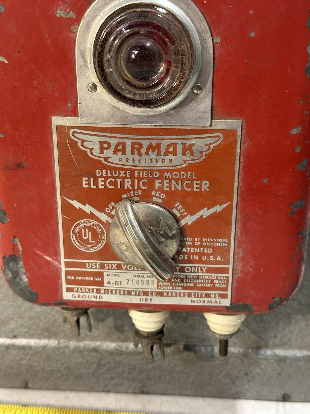 Parker McCrory Parmak A-DF Deluxe Field Electric Fencer Untested