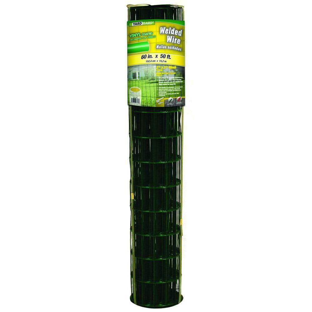 5 x 50 ft. Galvanized Welded Mesh Wire 16 Gauge Wire PVC Coated Garden Durable