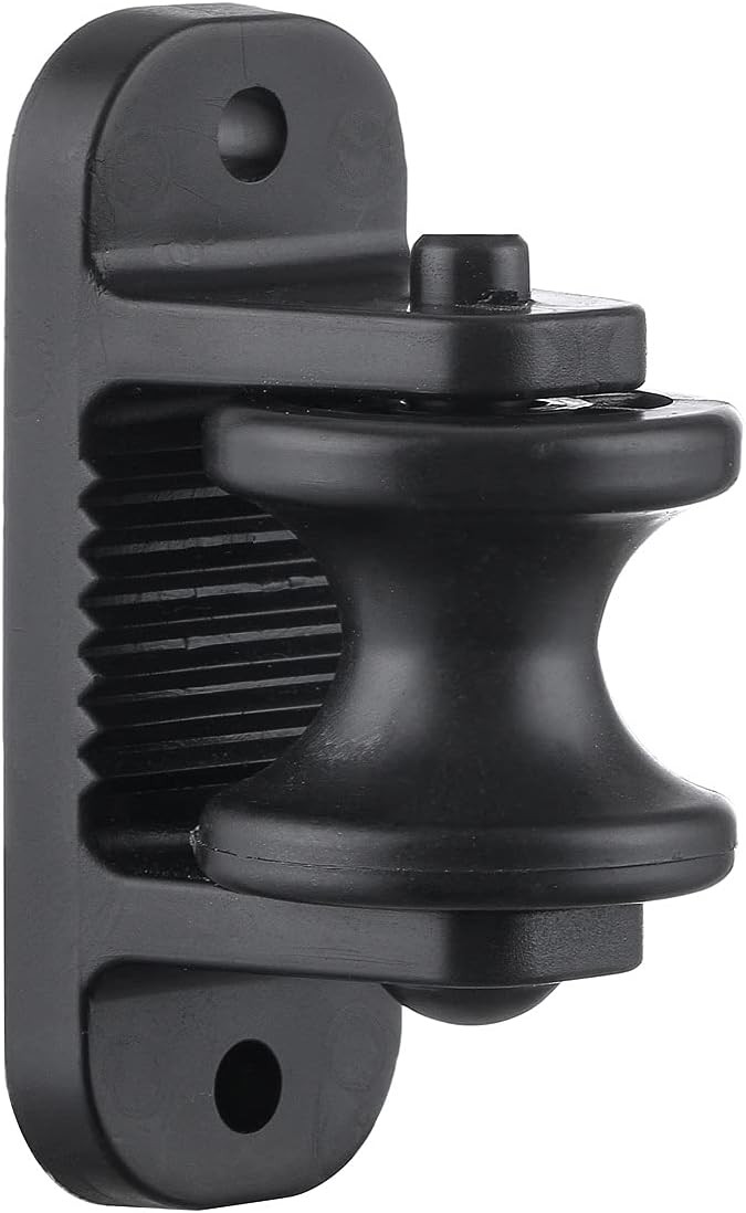 20 Pack Electric Fence Wood Post Roller Insulators, Corner Insulators Black (20)