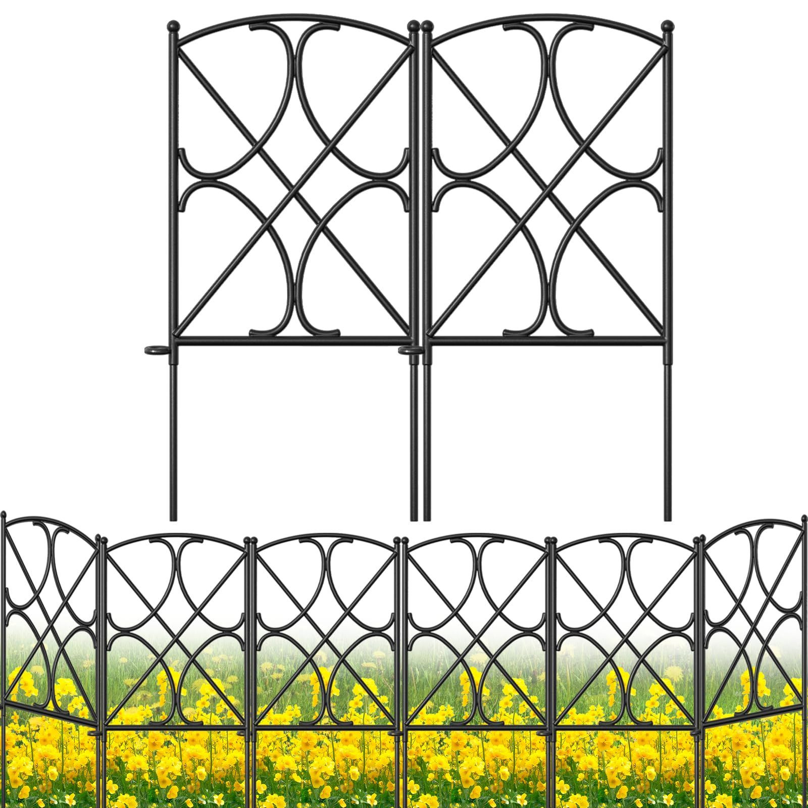 AMAGABELI GARDEN & HOME 10 Panels 24in(H) X 10ft(L), Black Diamond