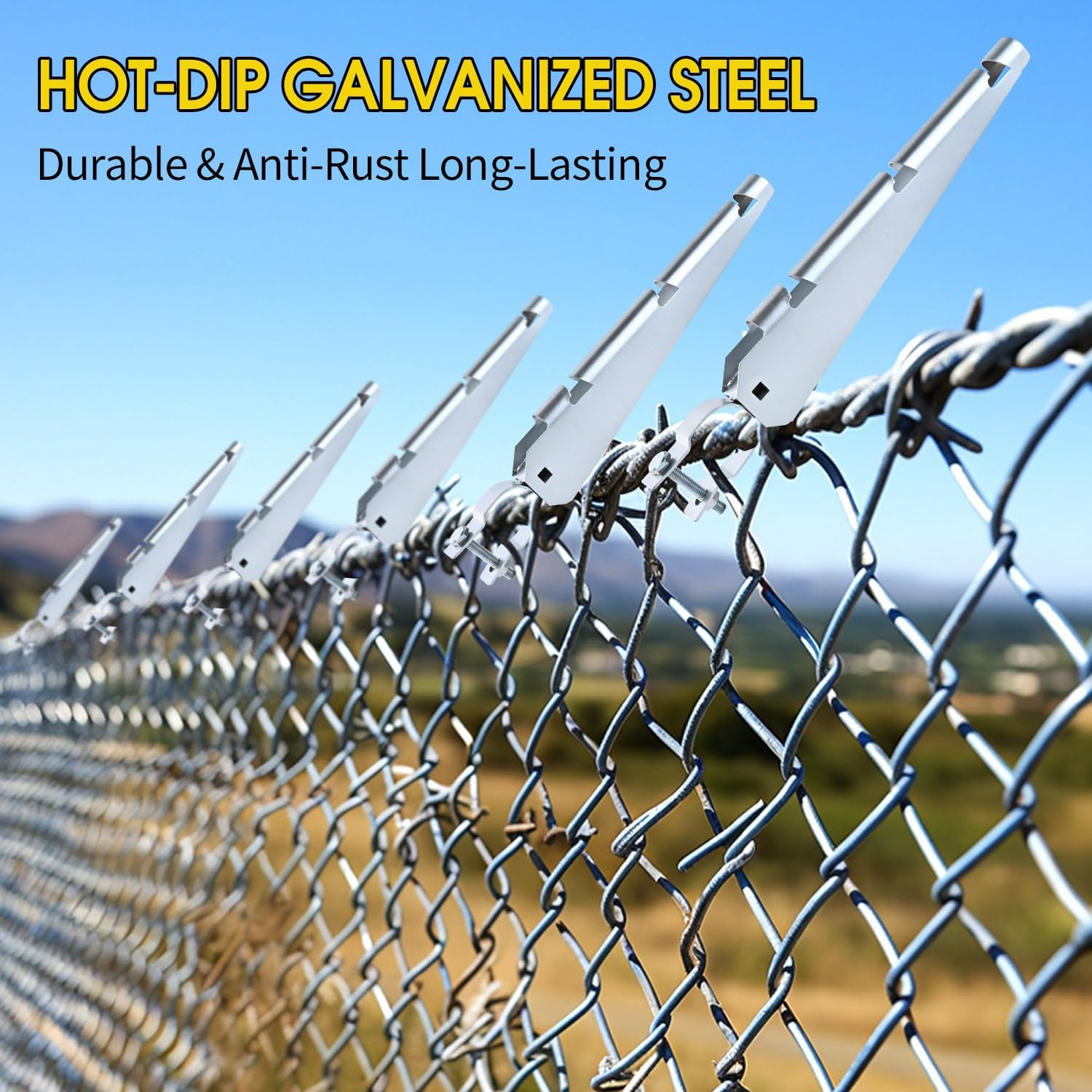 Barbed Wire Arm Extend Arm Barbed Wire for 1-3/8inch Hot-Dip Galvanized Steel Co