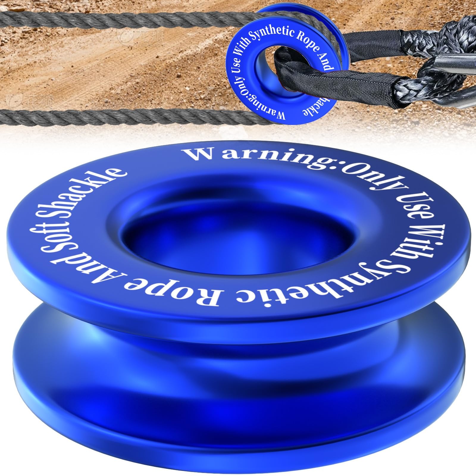 Winch Snatch Recovery Ring, Heavy Duty 66000 Lbs Break Strength Snatch Block …