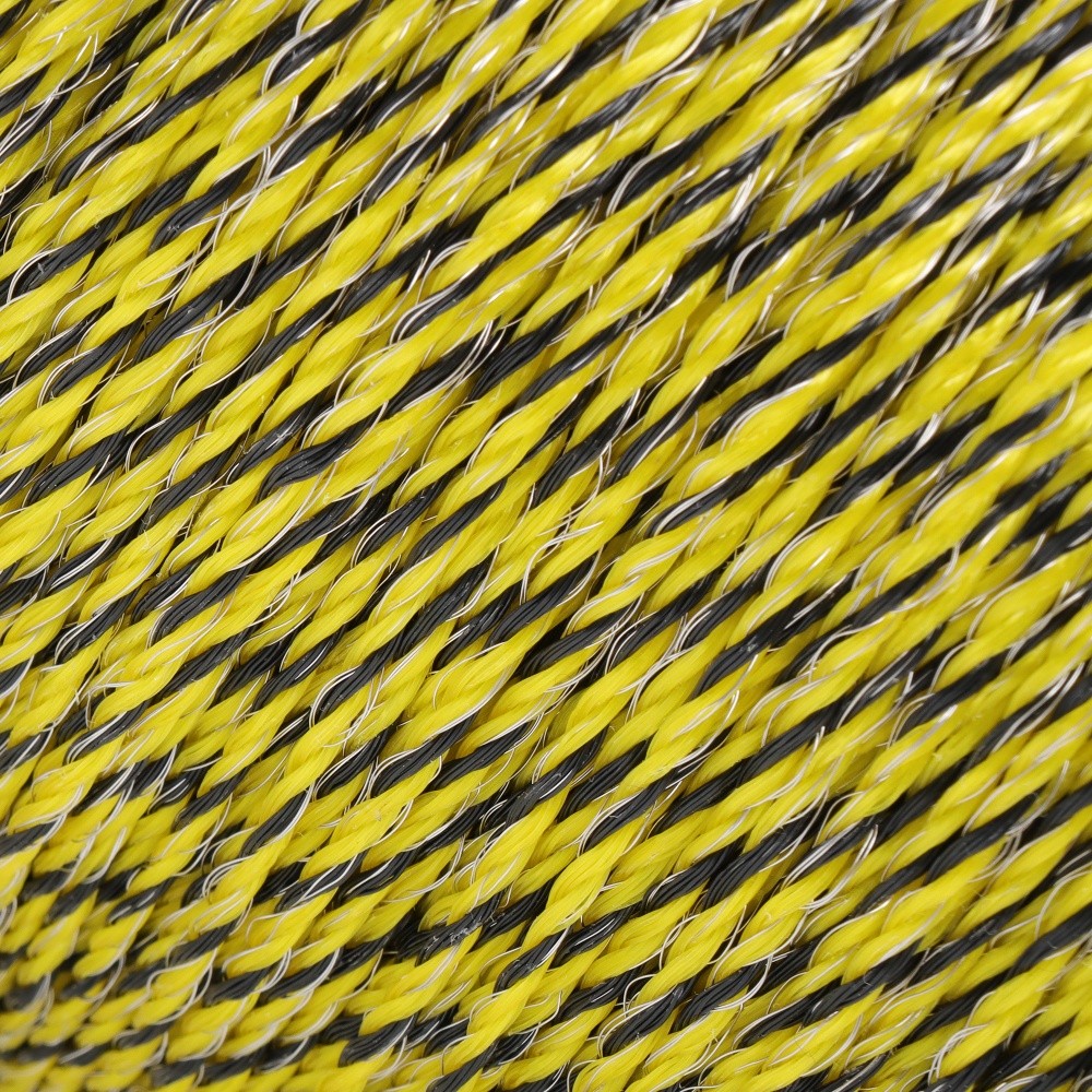 Upgraded Electric Fence Polywire 3366 Feet 1026 Meters 6 Stainless Steel Strand