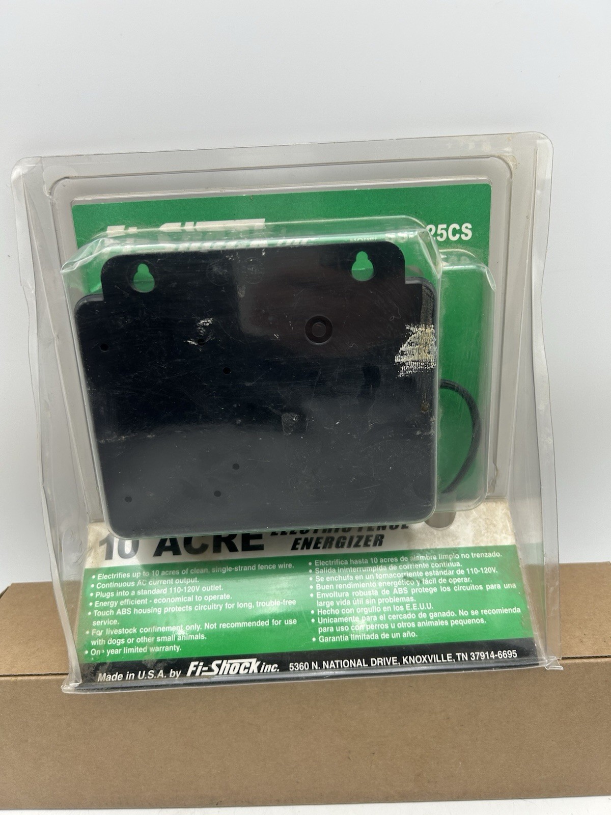 NEW Fi-Shock Super 525 SS-525CS 10 Acre Electric Fence Energizer 120V