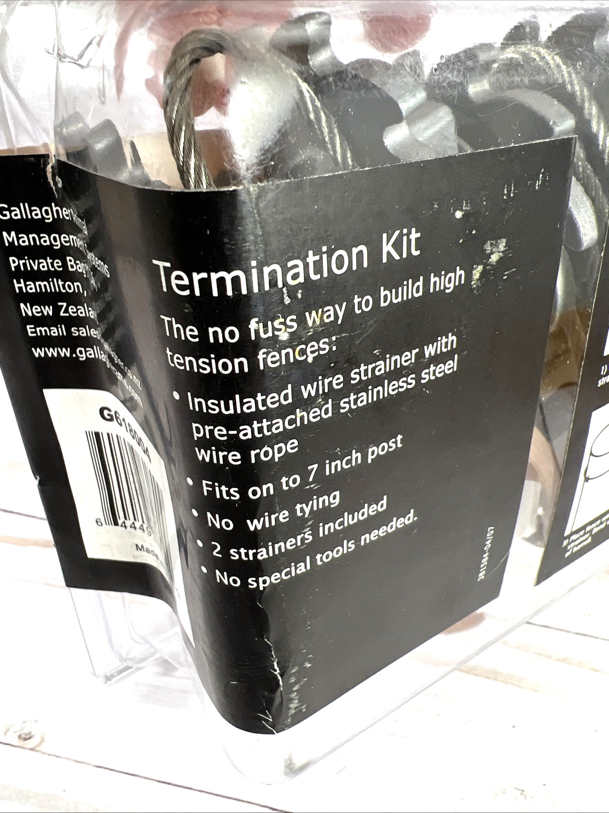 Gallagher Combination Strainer / Termination Kit High Tensile Fence Farm NOS