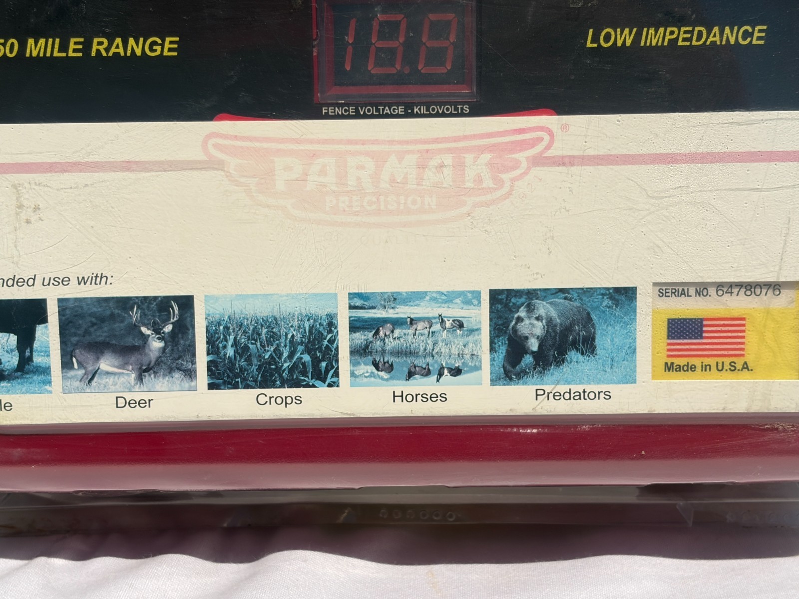 New Parmak SE-5 Super Energizer 5 Electric Fence Charger, 50-Mile, See Stories