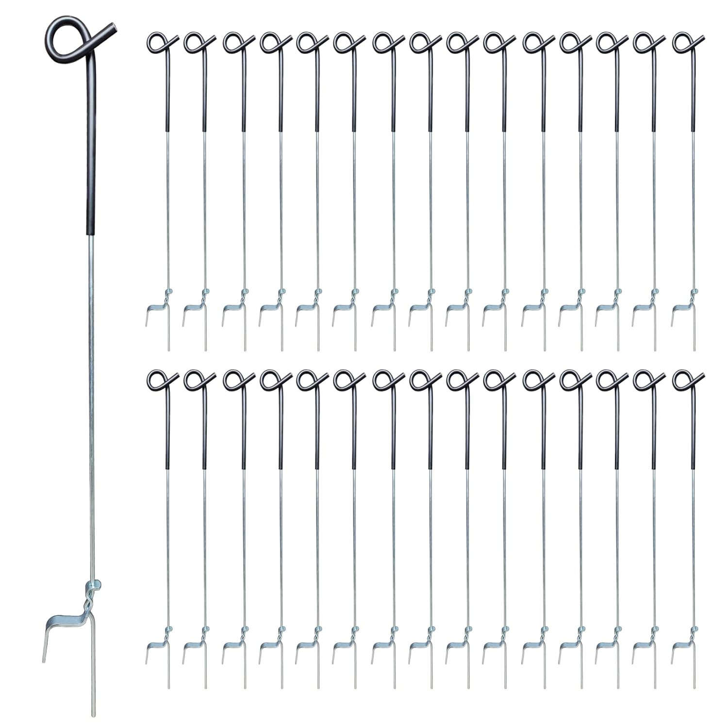 ARIFARO Step in Fence Post 41 Inch Pig Tail Step-in Fence Post,Electric Fencing