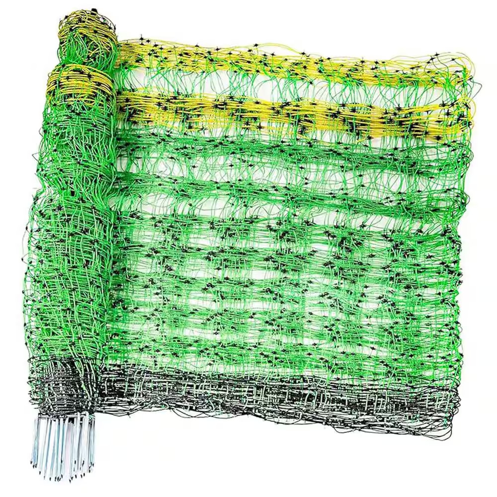 Electric Fence Netting 49.6 H X 164 Ft. L Portable Livestock Mesh for Hogs Dogs