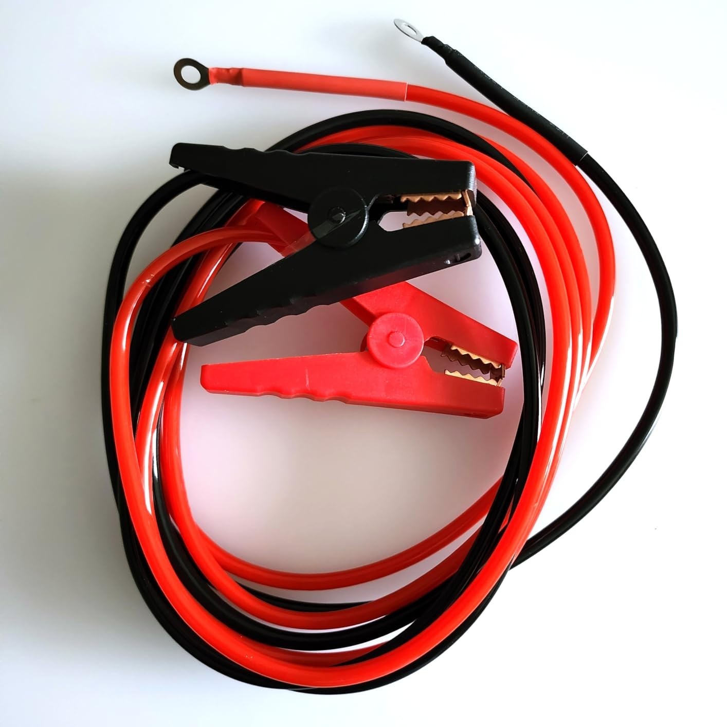 Electric Fence Jumper Leads 6.6ft, 10kV Clips, Copper Wire, TPU Cable