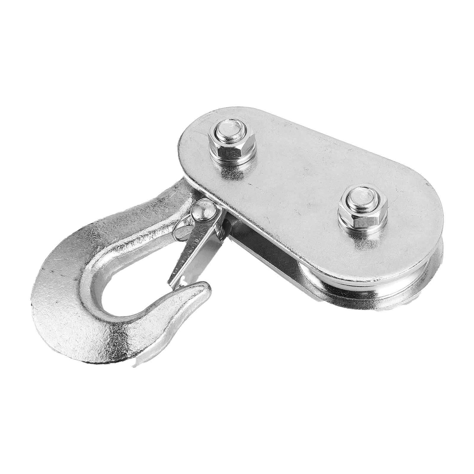 2 Tons Universal Snatch Block Hoist Hook Wire Rope Pulley For UTV/ATV