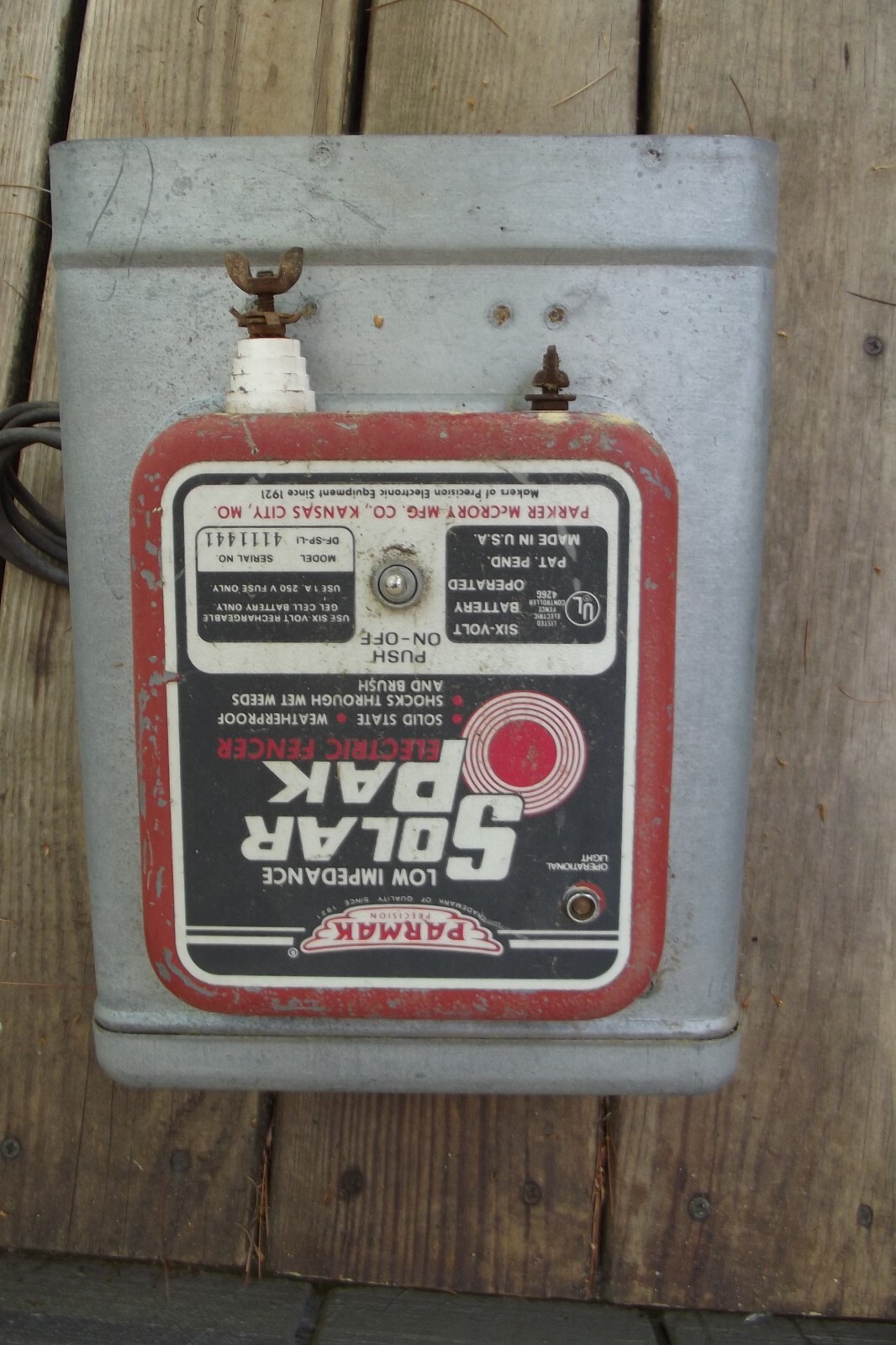 PARMAK Fence Charger Converted to 120v