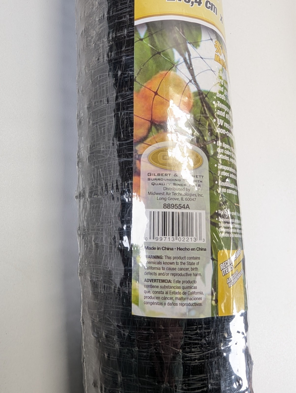Deer & Bird Netting 7ft x 100ft 3/4 Inch Polypropylene UV Treated Long Lasting