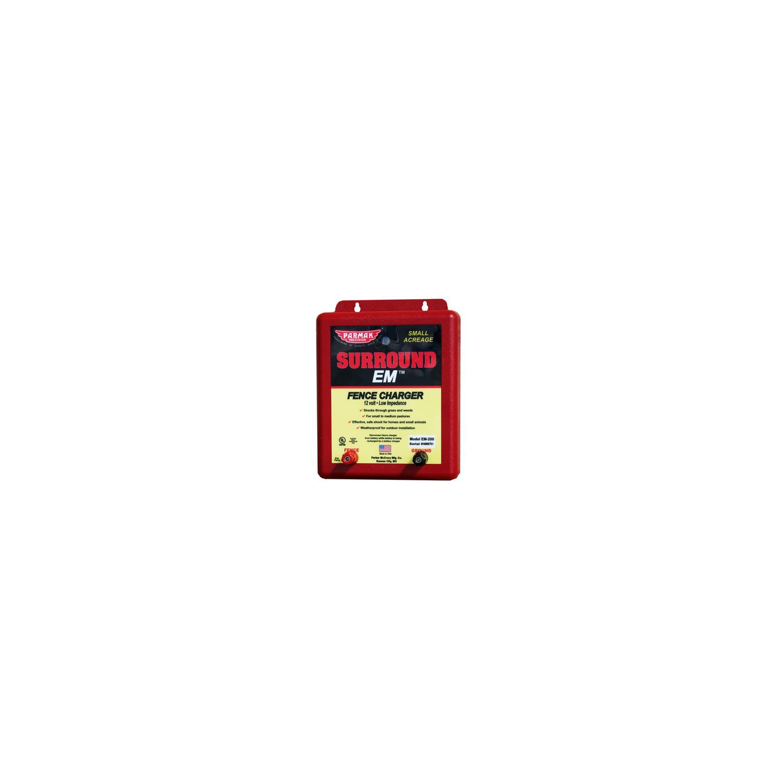 Parmak EM-200 Surround EM Electric Fence Charger, 5-Mile, Low Impedance, Uses