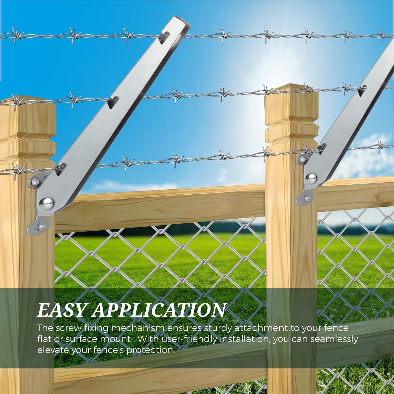Flexible Barbed Wire Extensions for Garden and Home – 10 Rustic Arms for Fencing