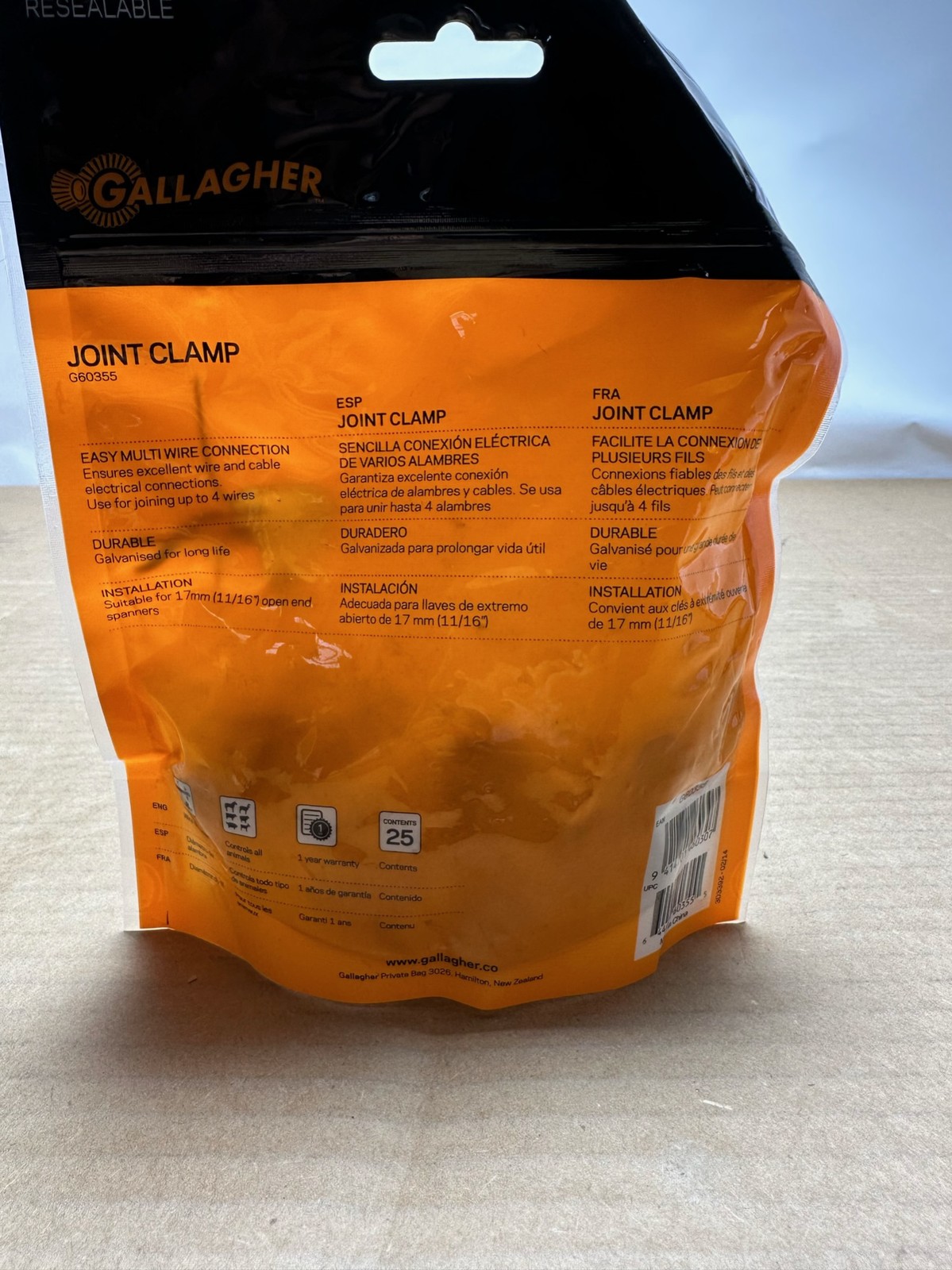 50x Pack Gallagher G60355 Joint Clamps Easy Multi Wire Electrical Connection
